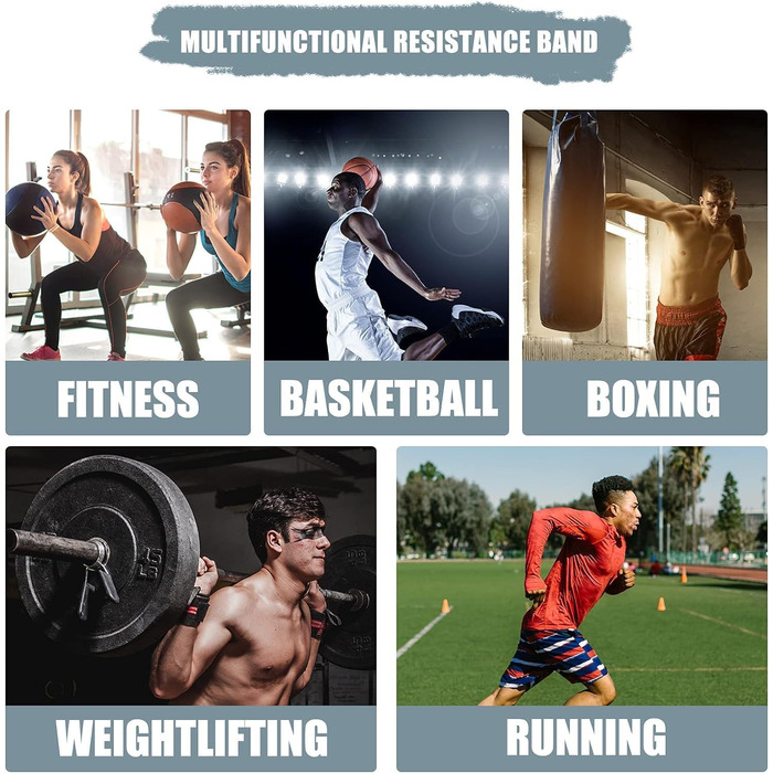 Резинки для боксу та ММА: повний комплект для тренувань з опором 240LB