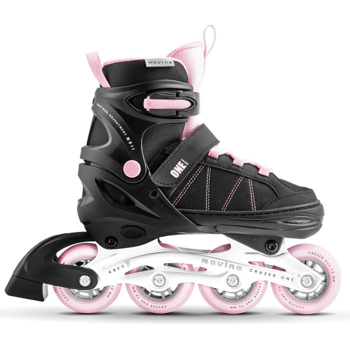 Movino Cruzer One: регульовані ролики для дітей (38-41) рожеві