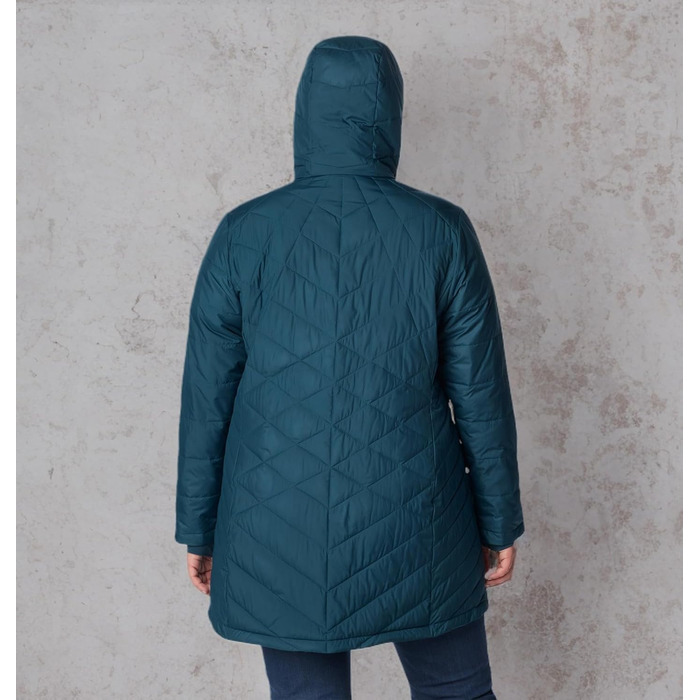 Жіноча зимова подовжена куртка з капюшоном Columbia First Generation Heavenly Long Hooded Jacket, колір Night Wave, розмір S