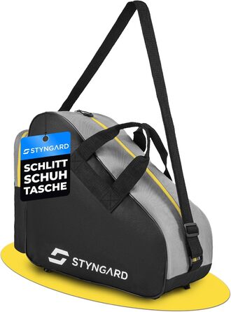 Сумка для ковзанів STYNGARD Montreal (чорно-жовта) - для ковзанів та роликів, міцна тканина