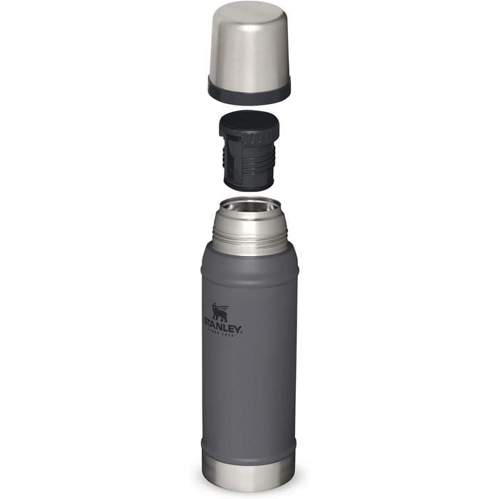 Термос Stanley Classic Legendary 750 мл, нержавіюча сталь, зберігає тепло/холод 20 годин, BPA-free, для напоїв, чорний