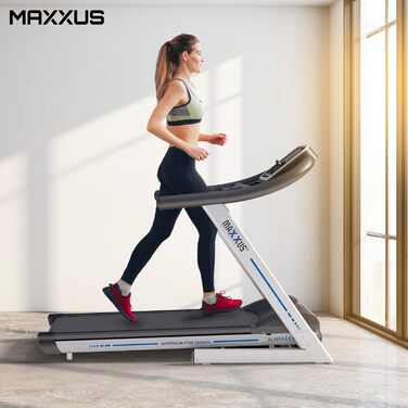 Бігова доріжка MAXXUS 7.3, 18 км/год, електричний нахил, 3 к.с. мотор, 2,21 кВт, складана, 1400x500 мм, до 130 кг, амортизація