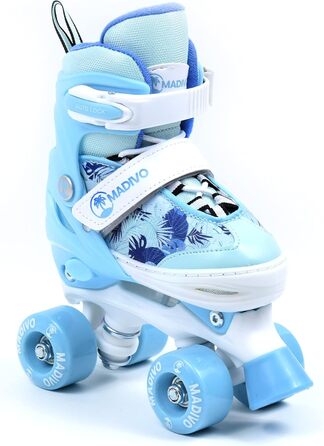 Роликові ковзани MADIVO Love Kinder для дівчаток, регульовані, 30-33, блакитні