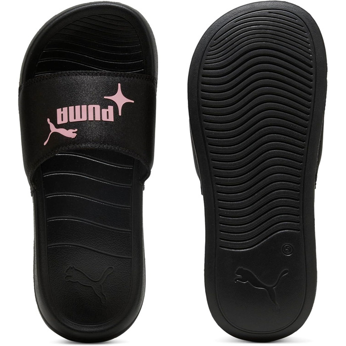 Жіночі шльопанці PUMA Popcat 20 Satin Princess, чорно-рожеві (40.5 EU)