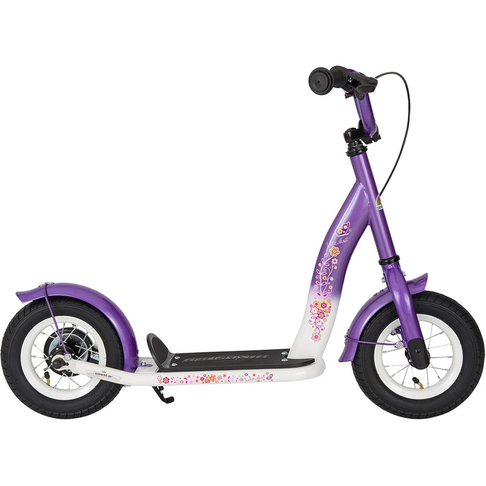Дитячий самокат STAR SCOOTER з надувними колесами 10 дюймів, для хлопчиків і дівчаток від 4 років, класичний ролер, безпечне тестування