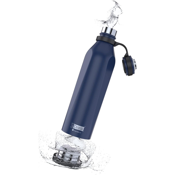 Термобутилка IDRINK® b-evo BRUNELLESCHI, 500 мл, потрійна ізоляція, нержавіюча сталь, подвійна кришка