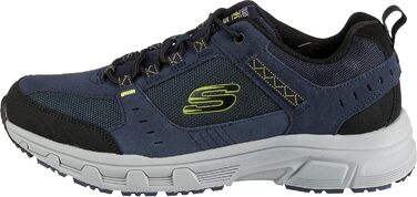 Чоловічі кросівки Skechers Vigor 2.0 Navy з шкіри, PU та сітки, акцент Lime