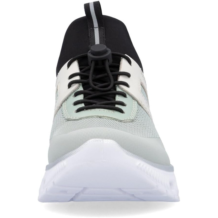 Rieker M6061: Жіночі сліпони-кеди зелені комбіновані, 38 EU - зручне взуття Rieker