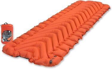 Klymit Statische V Надувний Килимок для Пікніка та Кампінгу, Ізольований, Оранжевий