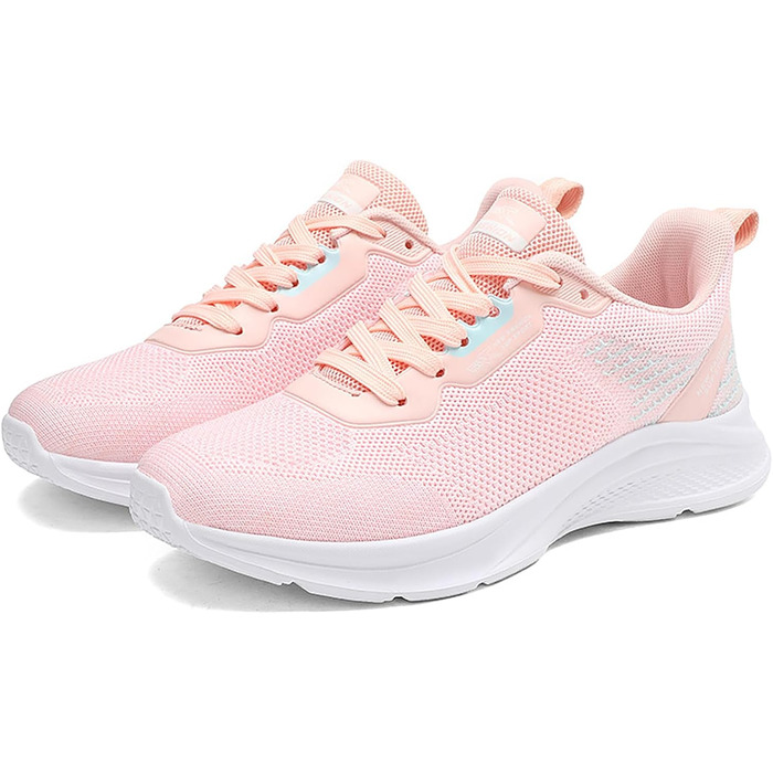 Спортивне взуття для жінок та чоловіків: кросівки для бігу, фітнесу, ходьби та повсякденного носіння. Розміри 35-45 EU, колір рожевий