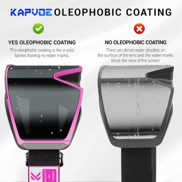 Лижна маска KAPVOE для сноуборду та окулярів, унісекс, OTG, 100% UV-захист, магнітна змінна лінза, антифог, сумісна з шоломом, чорна