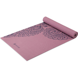 Йога мат Gaiam Premium 5 мм - неслизька тренувальна фітнес-мат для йоги, пілатесу та фітнесу (172.7 x 61 x 5 мм, Paisley Tropical)