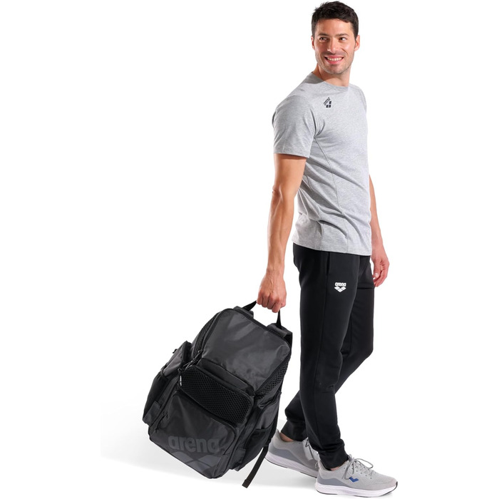 Рюкзак для плавання Arena One Go, чорний, 45 літрів, великий, для подорожей та спорту