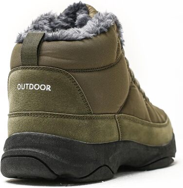 Зимові черевики Azooken для чоловіків та жінок, теплі трекінгові черевики для походів, водонепроникні зимові черевики, розміри 36-48 (41 EU, Army Grün)