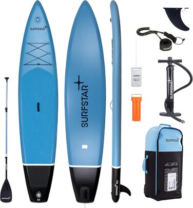 Надувна SUP-дошка Surfstar зі стійкою конструкцією, камеротримачем, повним комплектом аксесуарів для веслування стоячи