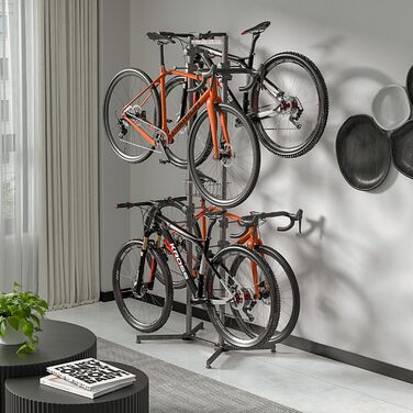 Підставка для велосипедів CXWXC на 4 велосипеда, до 70 кг, для гаража, дому, вулиці