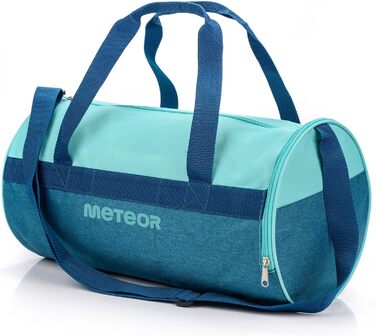 Спортивна сумка Meteor 25L для дітей та дорослих: пляжна, для тренувань, подорожей, школи (блакитний/м'ятний)
