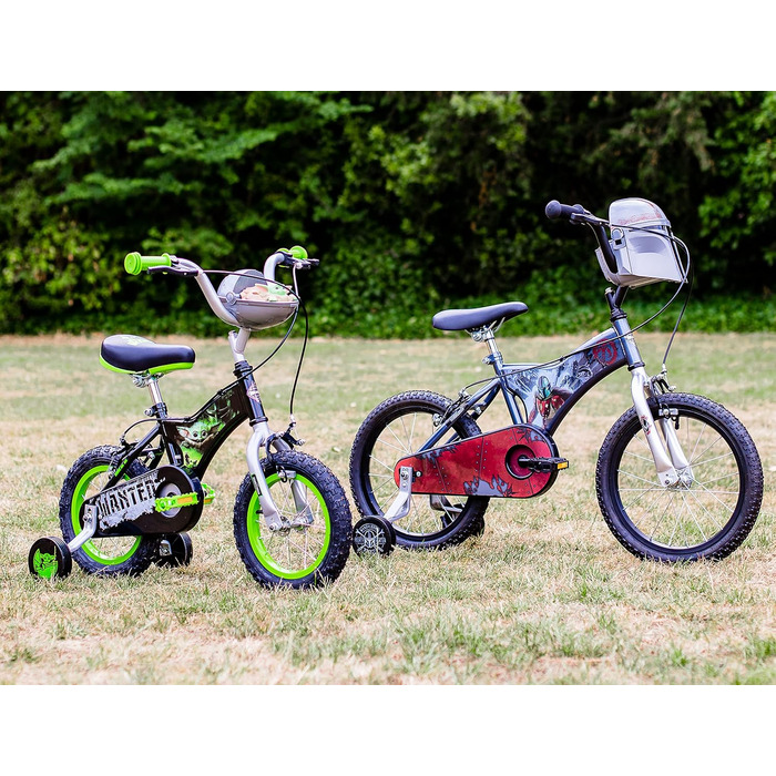 Дитячий велосипед Huffy Star Wars Grogu 12 дюймів, чорний/зелений, 30,5 см