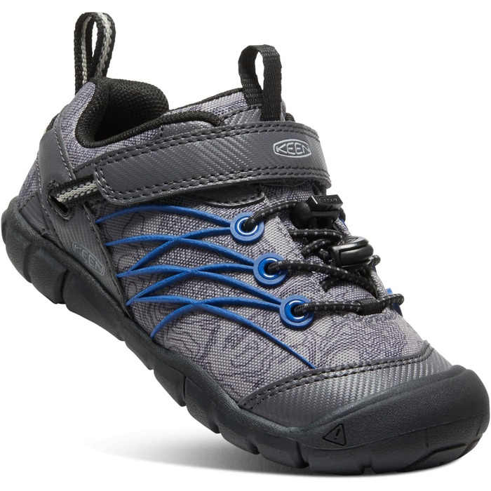 KEEN Chandler Cnx: Трекінгові півчеревики для дітей та дорослих, рожево-зелені, 32 EU, Black/Bright Cobalt