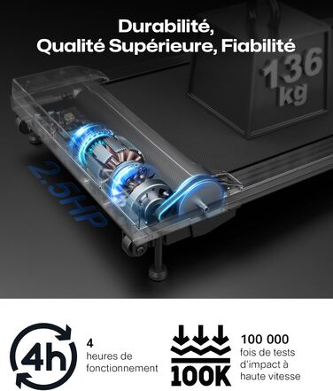 SYSURO Бігова доріжка, нахильний, 9% Walking Pad, складний, з 6-точковою амортизацією, компактний та тихий