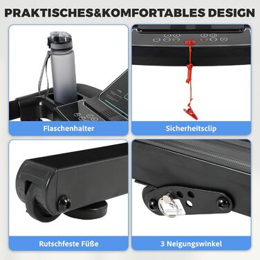 Біговий доріжки складаний для дому 14 км/год з LED-дисплеєм та 12 програмами тренувань, NV-T3801