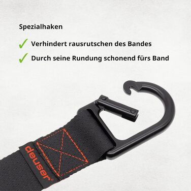 Фітнес-гумка Widerstandsband для силових тренувань, йоги, фітнесу, з натурального каучуку, нековзна, виготовлена в Німеччині (Deuserband + Türanker)