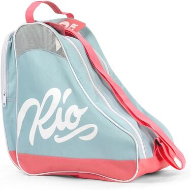 Сумка для роликів Rio Roller Script, унісекс, тканинна, багато кольорів, 24x15x45 см (бірюзово-коралова)