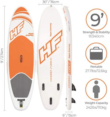 Надувна SUP-дошка Bestway Hydro-Force Oceana для веслування стоячи
