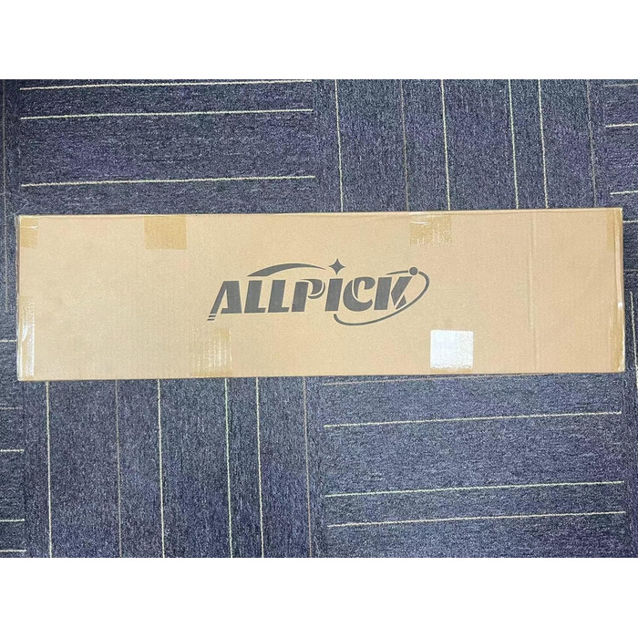 Надувний гімнастичний мат ALLPICK 4 м, двосторонній, товщина 20 см, для гімнастики, йоги та акробатики, фіолетово-зелений