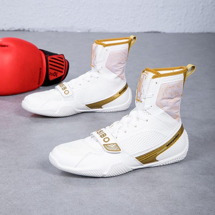 Боксерські черевики для чоловіків та жінок, професійні, для змагань та тренувань, дихаючі, Perlgold (36 EU)