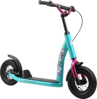 Дитячий самокат STAR SCOOTER з надувними колесами 10 дюймів, для дітей від 5 років, міський, регульована висота, нове покоління