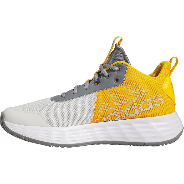 Кросівки баскетбольні adidas Own The Game 2.0 Lightmotion Mid сірі, жовті, чорні (46 2/3 EU)