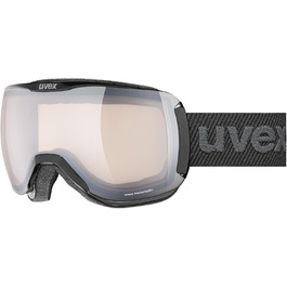 Гірськолижна маска uvex downhill 2100 V, фотохромна, антифог, чорна, універсальний розмір, для жінок та чоловіків