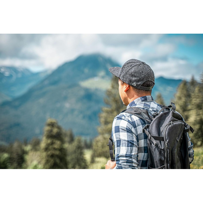 Унісекс кепка-снепбек Jumping Bird темно-сіра, вовняна бейсболка з регульованим розміром для активного відпочинку