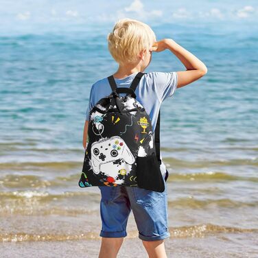 Спортивна сумка для гімнастики WAWSAM з шнурком - 38 × 45 см. Водонепроникна сумка для плавання, пляжу, покупок (для дітей)