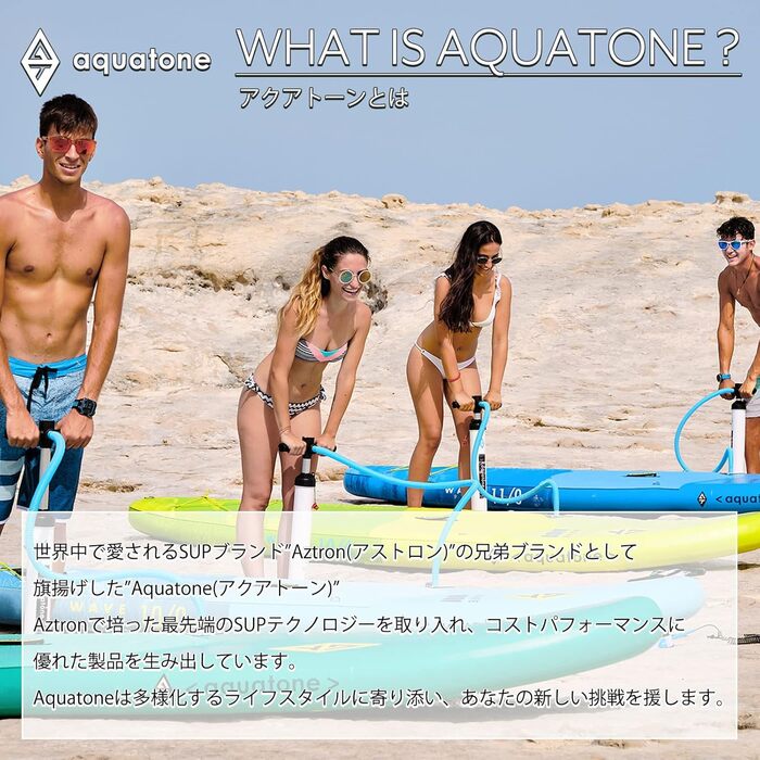 SUP-дошка AQUATONE Wave Plus 11' для дорослих, універсальна, блакитна, розмір XL