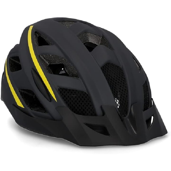 Велошолом FISCHER Urban Lano S/M 52-59 см, унісекс, чорний-жовтий