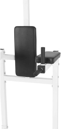 GORILLA SPORTS® Power Tower – багатофункціональна силова станція для дому: турнік, бруси, тренажер для підтягувань, віджимань і пресу, чорний/білий, фітнес обладнання для домашніх тренувань