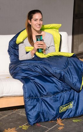 Сплячий мішок Coleman Heaton Peak 220, ковдровий, для кемпінгу, легкий літній, універсальний (Outdoor/Indoor)