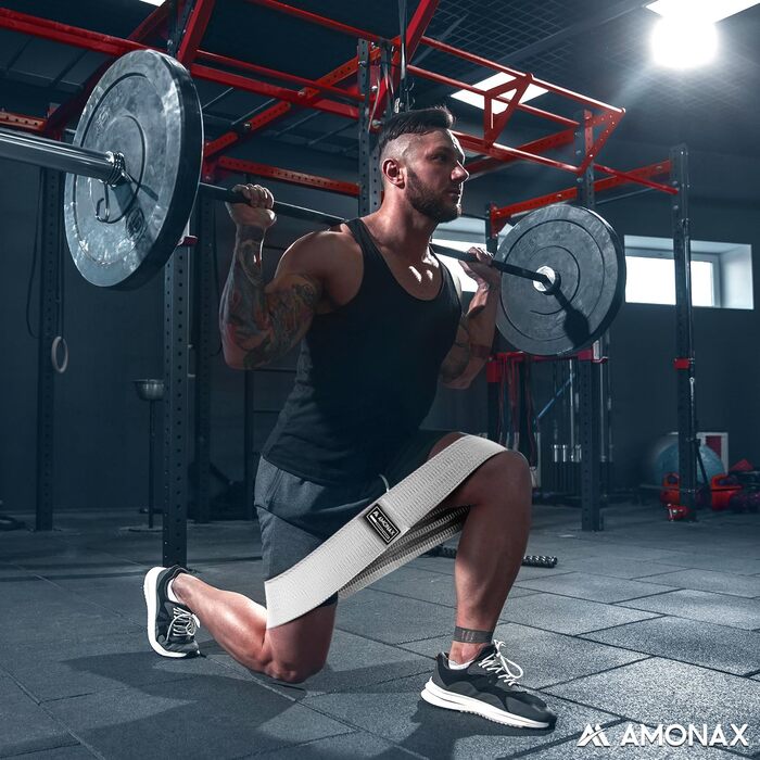 Фітнес-гумки Amonax для жінок, набір еластичних стрічок для тренувань, гумки для присідань, обладнання для схуднення вдома, спортивний інвентар для дому, чорний L