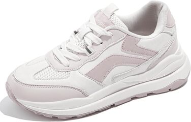 Жіночі кросівки для ходьби Tuopin Modische: дихаюча сітка, антиковзаюча підошва, кольори бежевий та рожевий (39.5 EU)