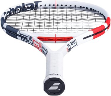 Тенісна ракетка Babolat Pure Strike 100 U, біло-червона, для професіоналів