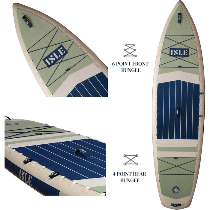 Надувна гібридна SUP-дошка-каяк ISLE Switch 2-в-1 з сидінням, веслом, насосом і сумкою для подорожей
