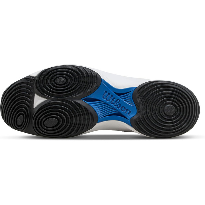 Взуття для падел-тенісу Wilson Hurakn Pro V2 для чоловіків (44 EU, X-широкий, білий, блакитний, чорний)