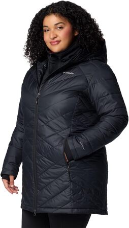 Жіноча зимова куртка-пальто Columbia First Generation Heavenly Long Hooded Jacket, чорна, розмір L