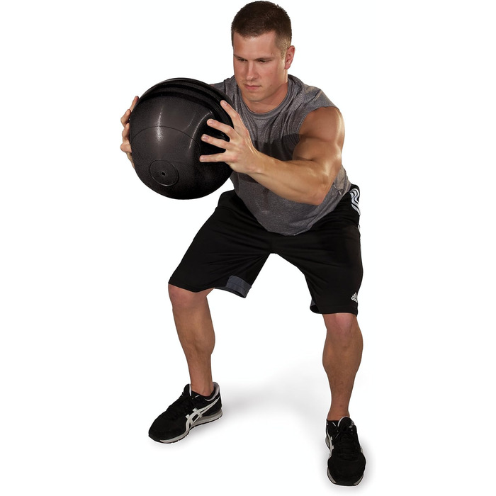 Слэмбол BODY-SOLID 13,6 кг (30 lbs) для фітнесу, кросфіту, гумовий м'яч для силових тренувань