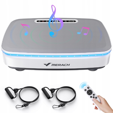 Віброплатформа для схуднення та масажу: 99 рівнів швидкості, 720 вібрацій/хв, Bluetooth, LED-дисплей