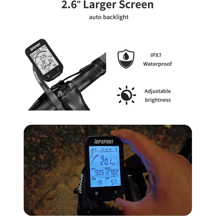 Велокомп'ютер GPS iGPSPORT BSC100S 2.6