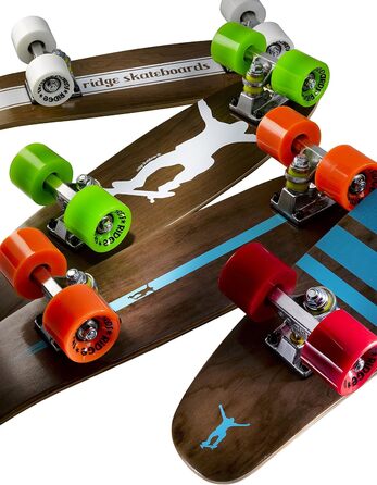 Скейтборд Ridge Cruiser Maple Mini Number Four, чорний, MPB-22-NR4, дерев'яний