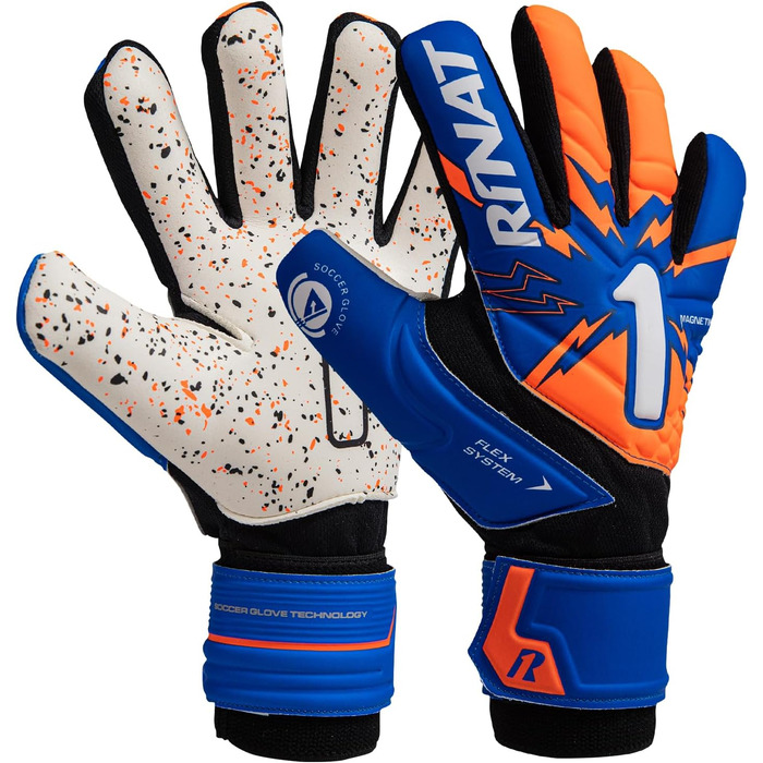 Воротарські рукавички Rinat Magnetik Turf для дорослих, сині, розмір 9, для тренувань